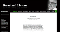 Desktop Screenshot of bartolomeclavero.net